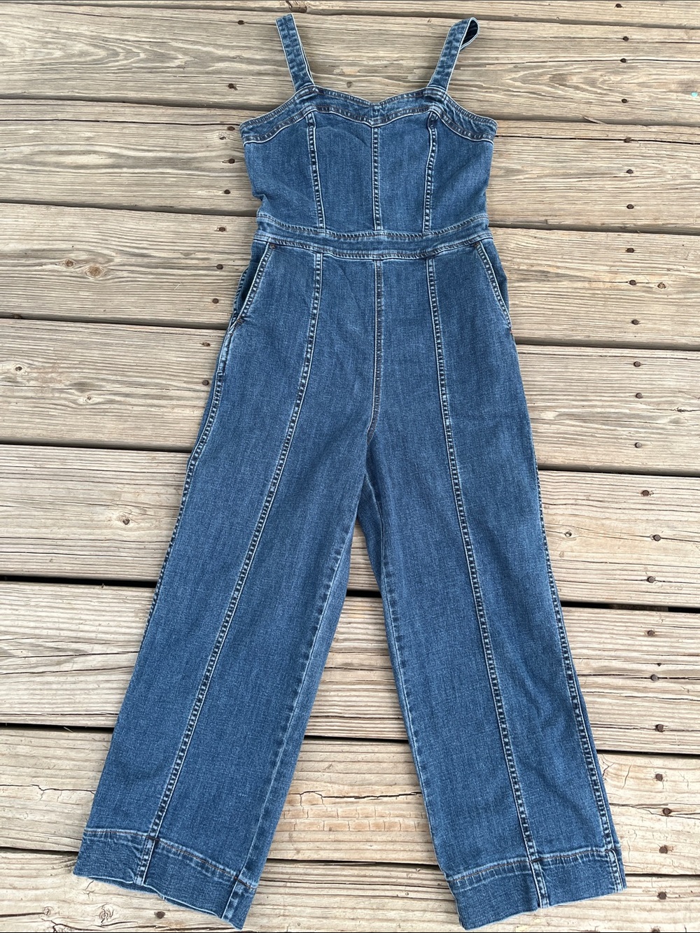 Madewell Blue Denim Jumpsuit Jeans